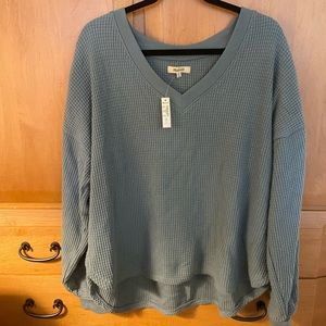 Madewell Spindrift V-Neck Long Sleeve Top